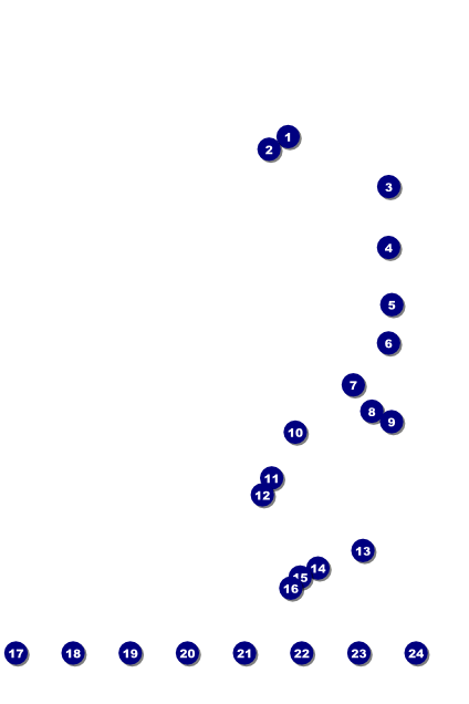 Retro Sunburst Logo Poster Front Field Markers