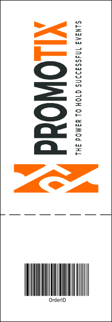 Blue Flower Event Ticket Product Back