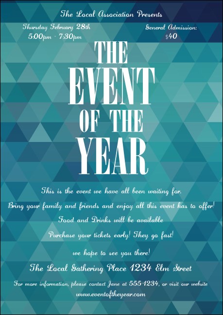 All Purpose Blue Postcard Product Front