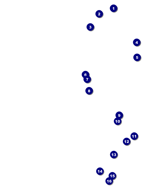 Red Invitation Front Field Markers