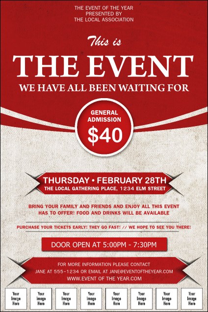 Red Logo Poster Product Front