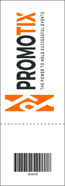 Orange Geometric Event Ticket Product Back