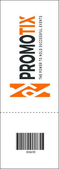 Orange Geometric Raffle Ticket Product Back