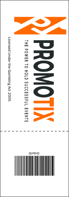 Medieval Banquet Raffle Ticket Product Back