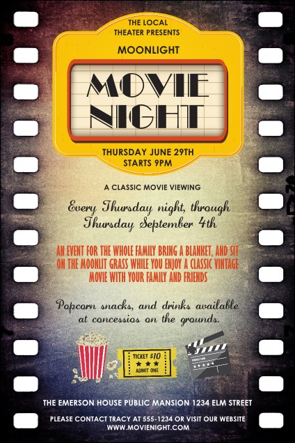 Movie Strip Poster Product Front