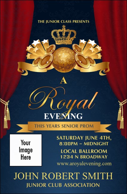 Royal VIP Event Badge Small Product Front