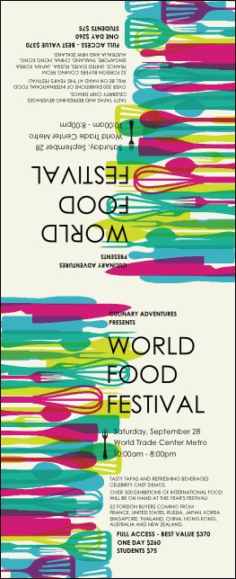 Food Festival Table Tent Product Front