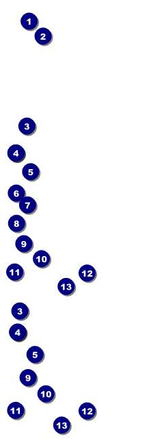 Bowling League Reserved Event Ticket Front Field Markers