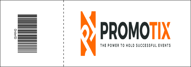 Blue Two-Tone Reserved Event Ticket Product Back