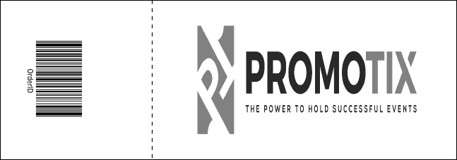 All Purpose buildings Black and White Raffle Ticket Product Back