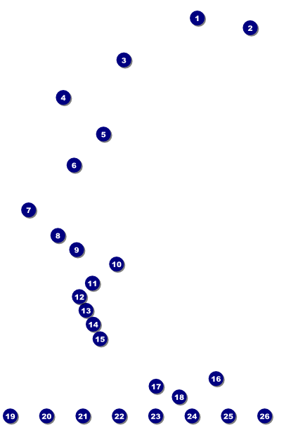 All Purpose buildings Black and White Image Poster Front Field Markers