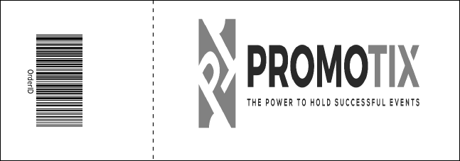All Purpose Corners Black and White Event Ticket Product Back