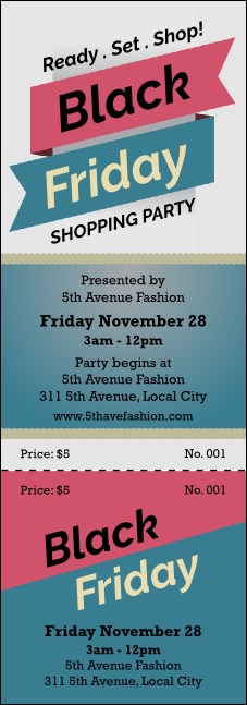 Black Friday Sale Event Ticket Product Front