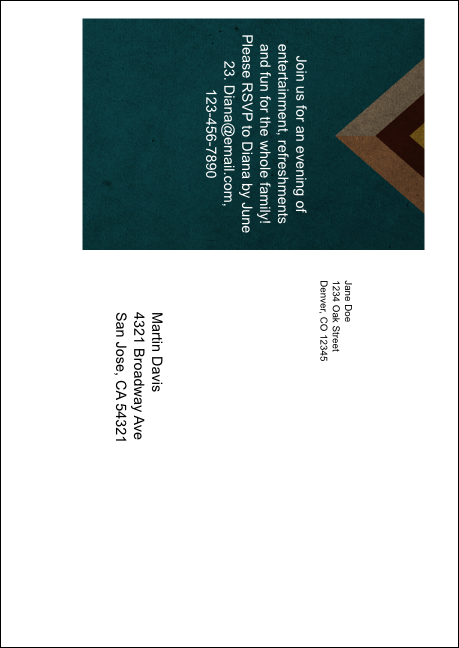 Blues Postcard Mailer Product Back