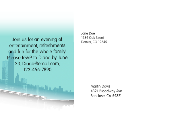 Chicago Postcard Mailer Product Back