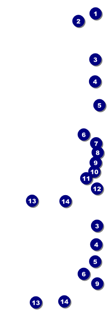 Rugby Tournament Event Ticket Front Field Markers