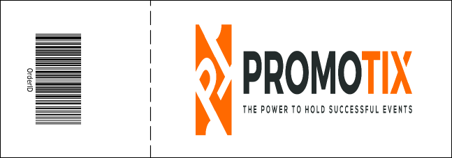 Orange Ribbon Event Ticket Product Back