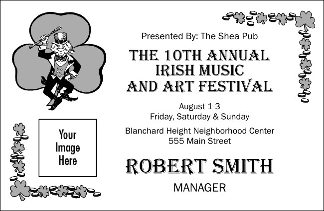 St. Patrick's Day VIP Event Badge Small