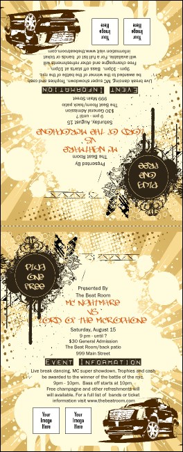 Hip Hop Concert Table Tent