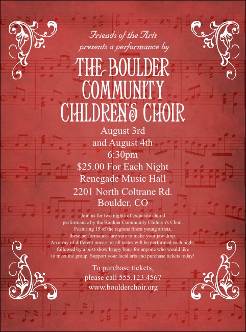 Choral Flyer