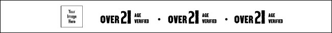 Over 21 Tyvek Wristband Product Front