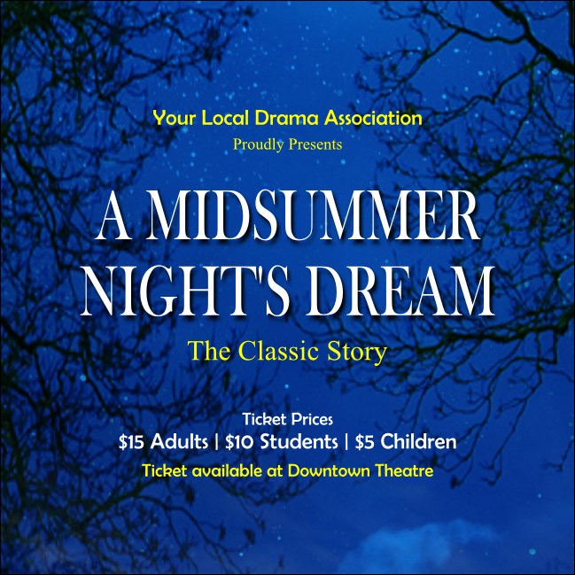 Midsummer Night's Dream Instagram Post