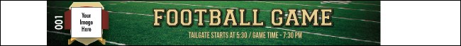 Football Lights Premium Synthetic Wristband Product Front