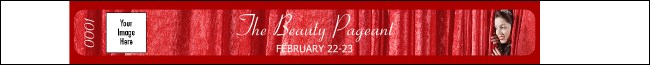 Beauty Pageant Premium Synthetic Wristband Product Front