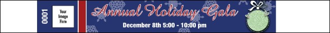 Holiday Ornament Premium Synthetic Wristband Product Front