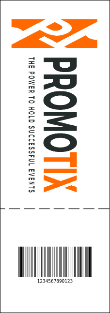 All Purpose Circle QR Event Ticket Product Back