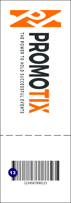 Big Logo Magenta QR Event Ticket Product Back