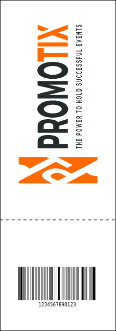 Retro Color QR Event Ticket Product Back