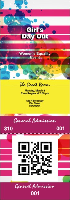 Women's Expo QR Event Ticket Product Front