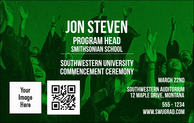 Graduation - Green VIP Event Badge Medium VIP Event Badge Medium