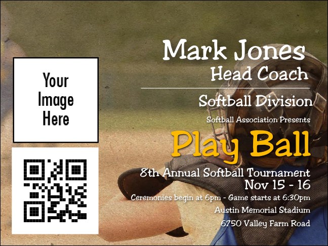 Youth Softball Economy Event Badge Economy Event Badge Product Front