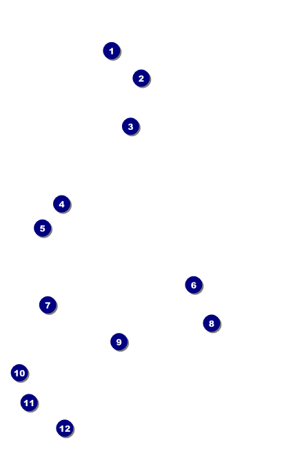 Golf Water Hazard VIP Event Badge Small Front Field Markers