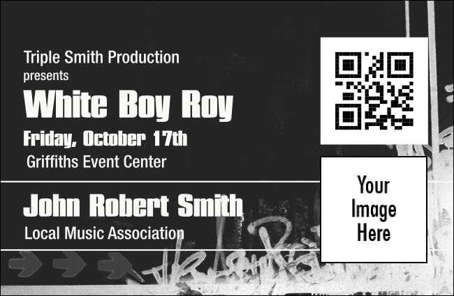 Hip Hop BW VIP Event Badge Small Product Front