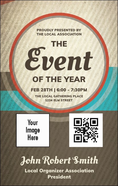 All Purpose Circle VIP Event Badge Medium Product Front