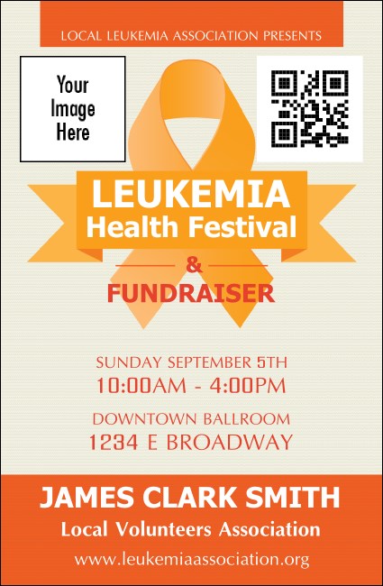 Leukemia VIP Event Badge Small Product Front