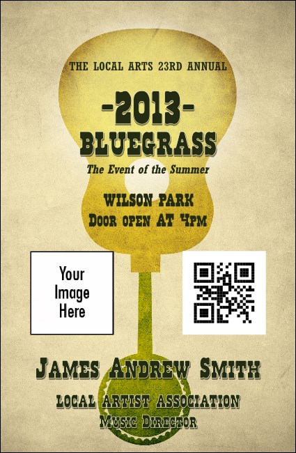 Banjo and  Guitar VIP Event Badge Small