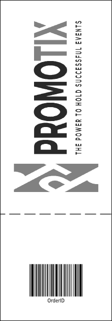 All Purpose Big Logo Event Ticket (Black & White) Product Back