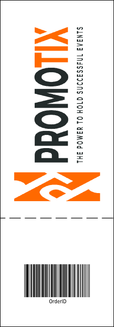 Sports Ticket 002 Blue & Orange Product Back