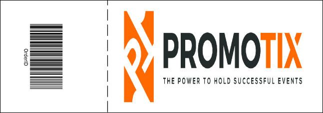 Red and White General Admission Ticket Product Back