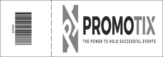 Christmas Black and White General Admission Ticket 001 Product Back