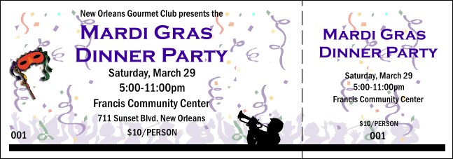 Party & Dance General Admission Ticket 001 Product Front