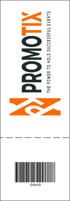 Christmas Angel General Admission Ticket with full bleed. Product Back