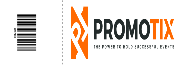 Red and Black General Admission Ticket Product Back