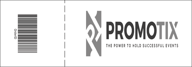 Hollywood General Admission Ticket with stub (Black and white) Product Back