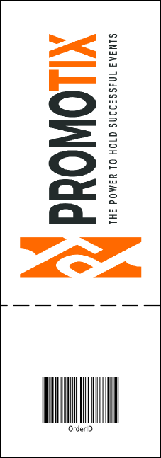 Dots 50/50 Blue Raffle Ticket Product Back