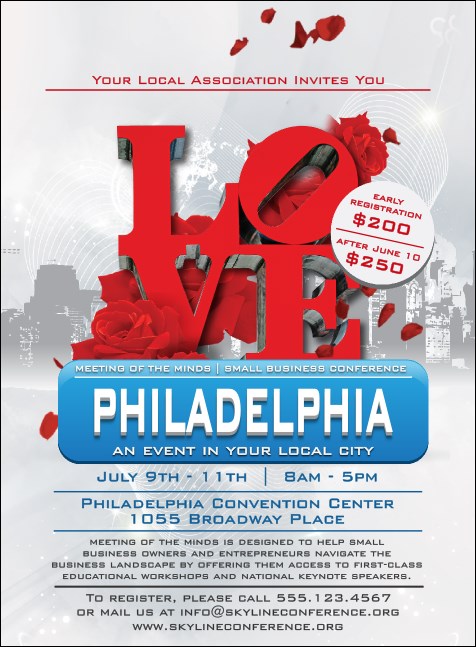 Philadelphia Rose Invitation Product Front